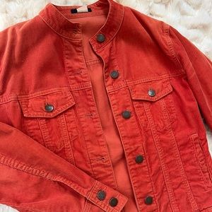 JCREW Corduroy Jacket XS Orange